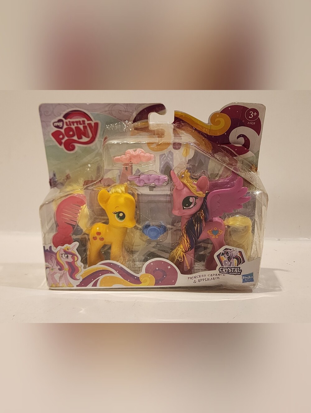 My Little Pony Princess Cadance & Applejack Figures - Pink & Yellow 2013
